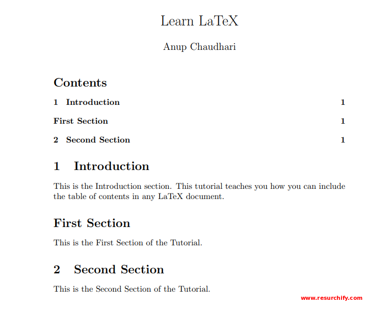 Pledge World Record Guinness Book Climatic mountains Table of Contents in LaTeX | How to add Table of Contents in LaTeX |  Resurchify